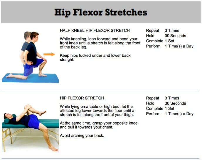 oakville chiropractor best hip flexor stretches