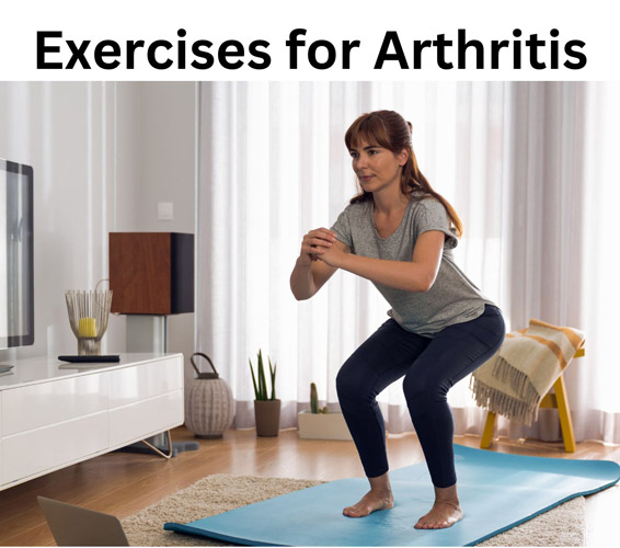 Woman showing best at home exercise for Arthritis