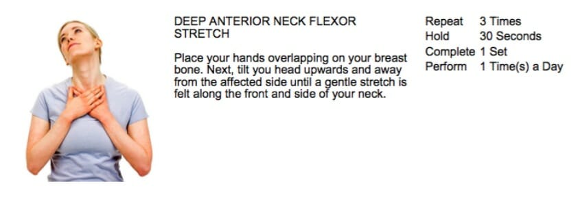 oakville chiropractor neck pain stretch