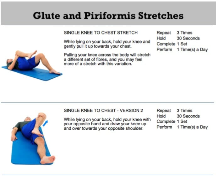 oakville chiropractor glute stretch