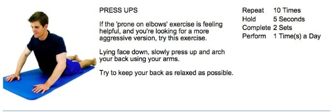 oakville chiropractor disc pain exercise