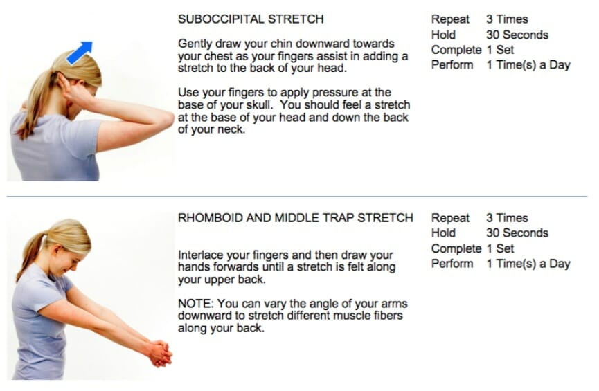 oakville chiropractor neck pain stretch