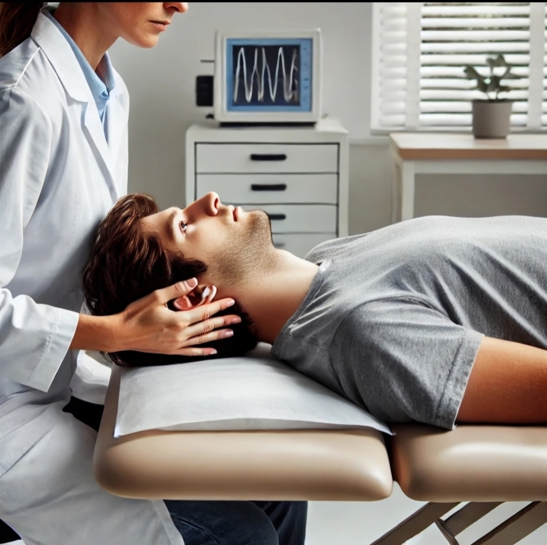 A graphic showing treatment for vertigo