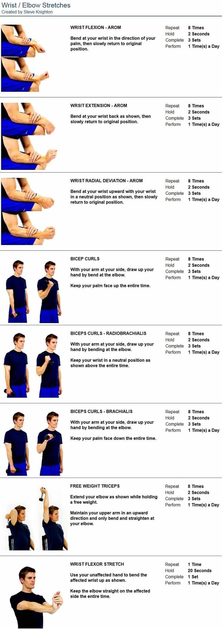 Wrist Elbow Stretches