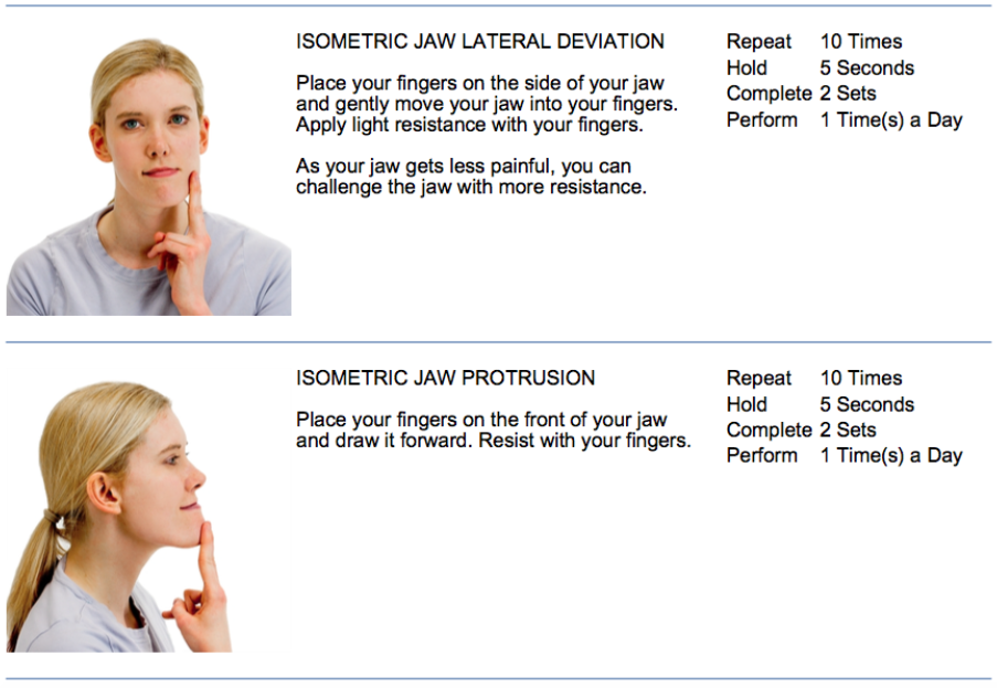 TMJ Exercises