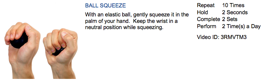 A graphic showing exercise for carpal tunnel